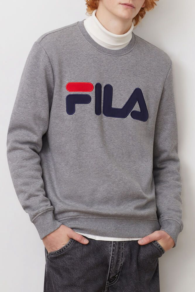 Fila Sweatshirt Mens Grey - Regola - Philippines 7126985-ET